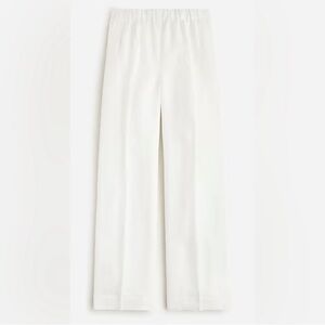 NWT Jcrew Pleated pull-on pant in linen-cupro blend SZ L BZ700